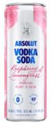 Absolut - Sparkling Raspberry & Lemongrass 0 (4 pack 12oz cans)