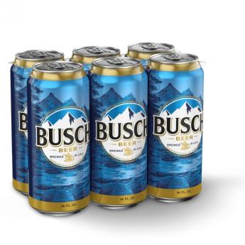 Busch 6pk/ 16oz Can (6 pack 16oz cans)