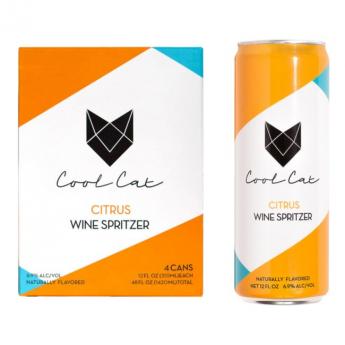 Cool Cat Citrus Wine Spritzer 4pk/355ml (4 pack 355ml cans)