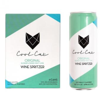 Cool Cat Original Wine Spritzer 4pk/355m (4 pack 355ml cans)