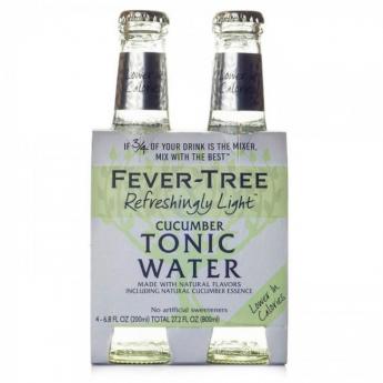 Fever Tree - Refreshingly Light Cucumber Tonic Water (200ml 4 pack)
